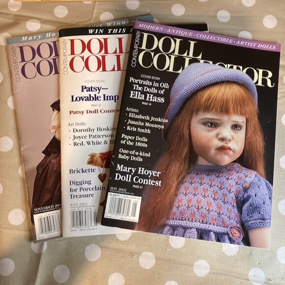 Vintage Y2K Lot of 3 Contemporary Doll Collector Magazines (May/Jul/Nov 2002) - Picture 1 of 4
